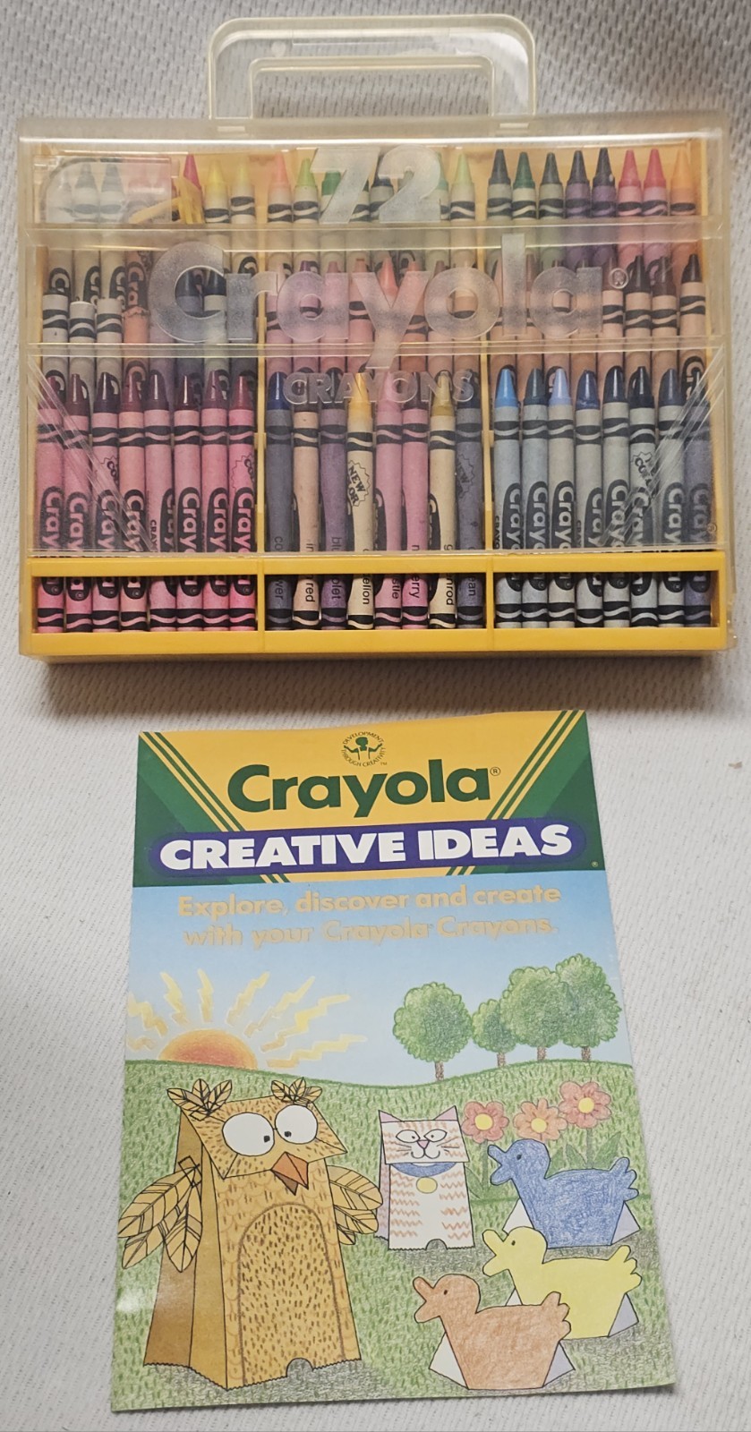 1990 Crayola Crayons 1st EVER Dandelion Cerulean + Indian Red Thistle Goldenrod