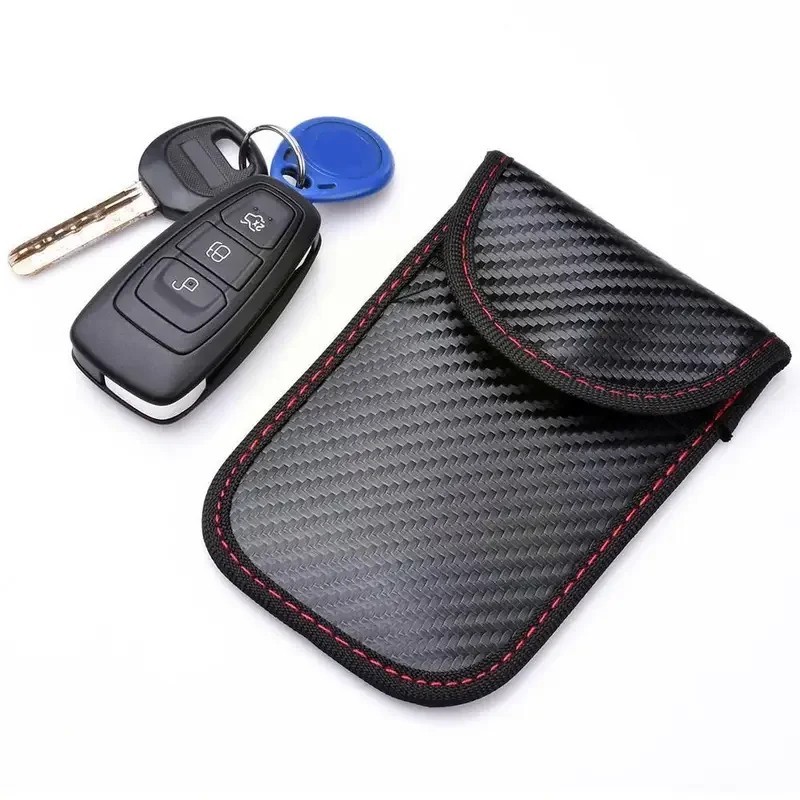Faraday Pouch Car Key Signal Blocker RFID Keyless Entry Protector Case 2 Pack
