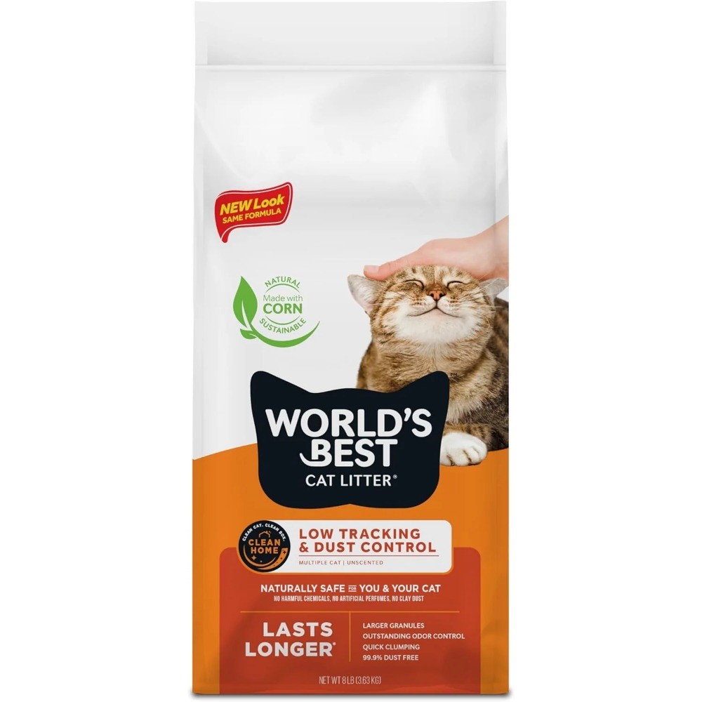 WORLD'S BEST CAT LITTER Low Tracking & Dust Control Multiple Cat Unscented