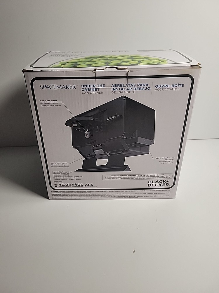 Black & Decker Spacemaker CO100B Can Opener - Black