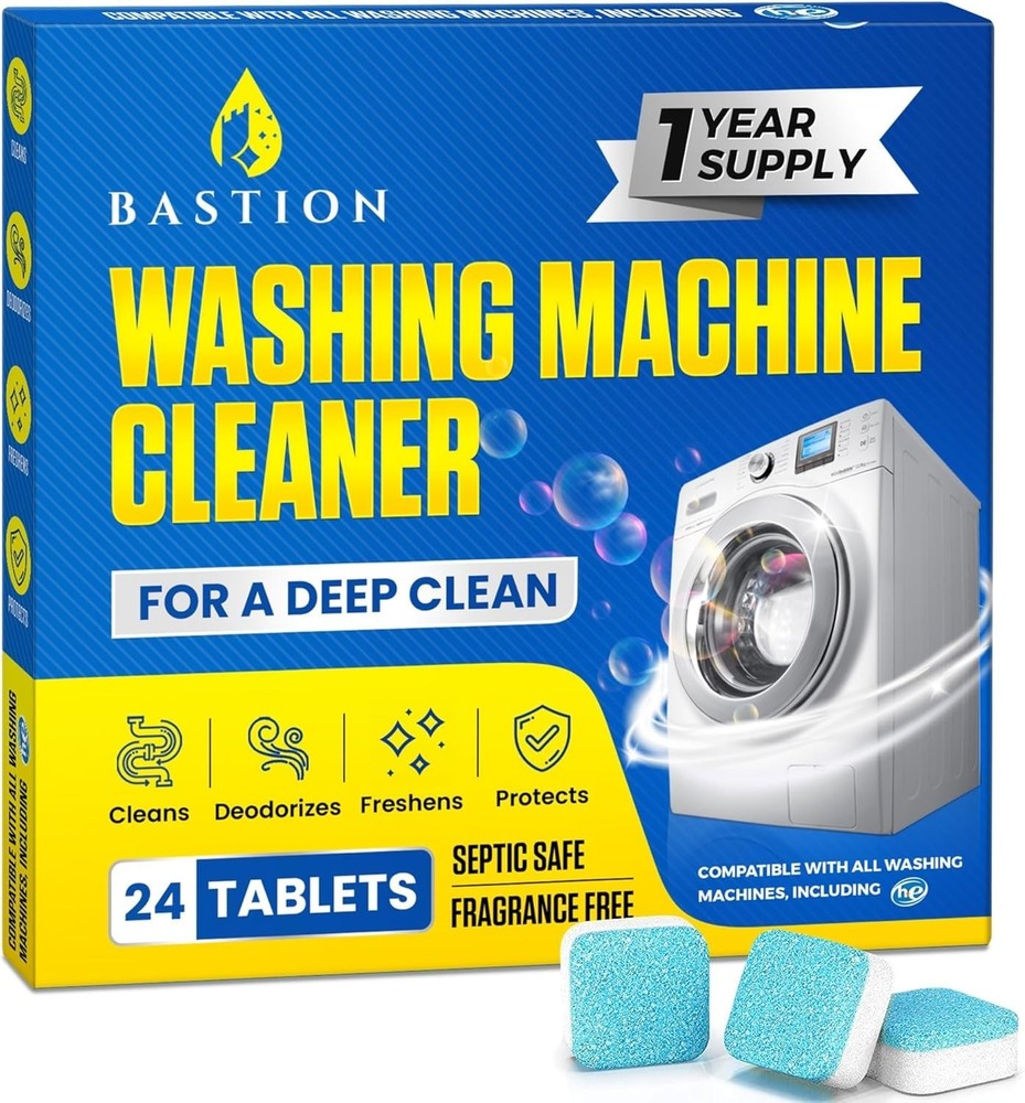 Washing Machine Cleaner, 24 pack Powerful Descaler, Cleans Front Load and Top