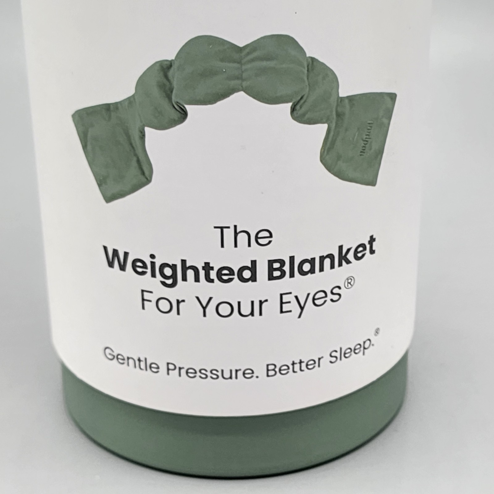 NODPOD - Weighted Blanket For Your Eyes Sleep Mask Sage Green - NEW