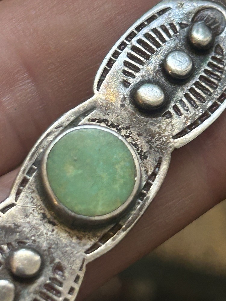 Antique Fred Harvey Era Silver Barrettes Pair