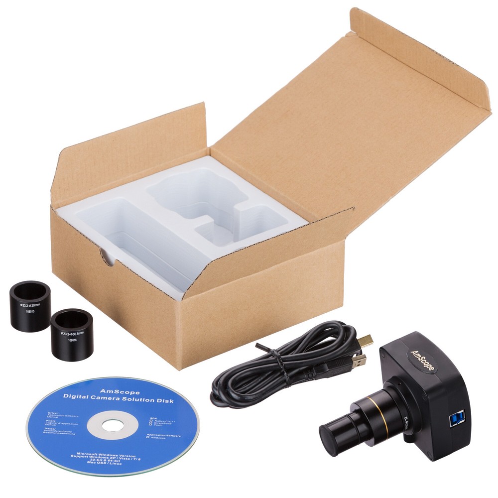 AmScope 10MP USB3.0 Real-Time Live Video Microscope USB Digital Camera