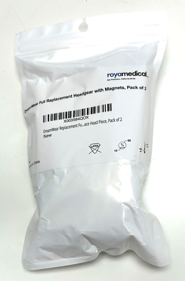 RoyaMedical Headgear and Clips Compatible with DreamWear FFM  2-Pack