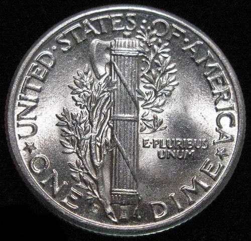 1945-D Mercury Dime, Full Split Bands, Much Better In Hand #22