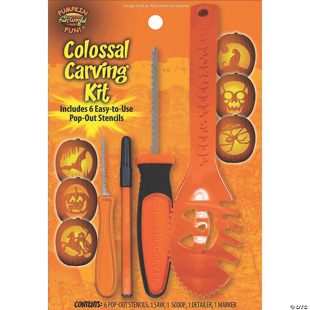 Fun World Colossal Carving Kit, One Size, Green