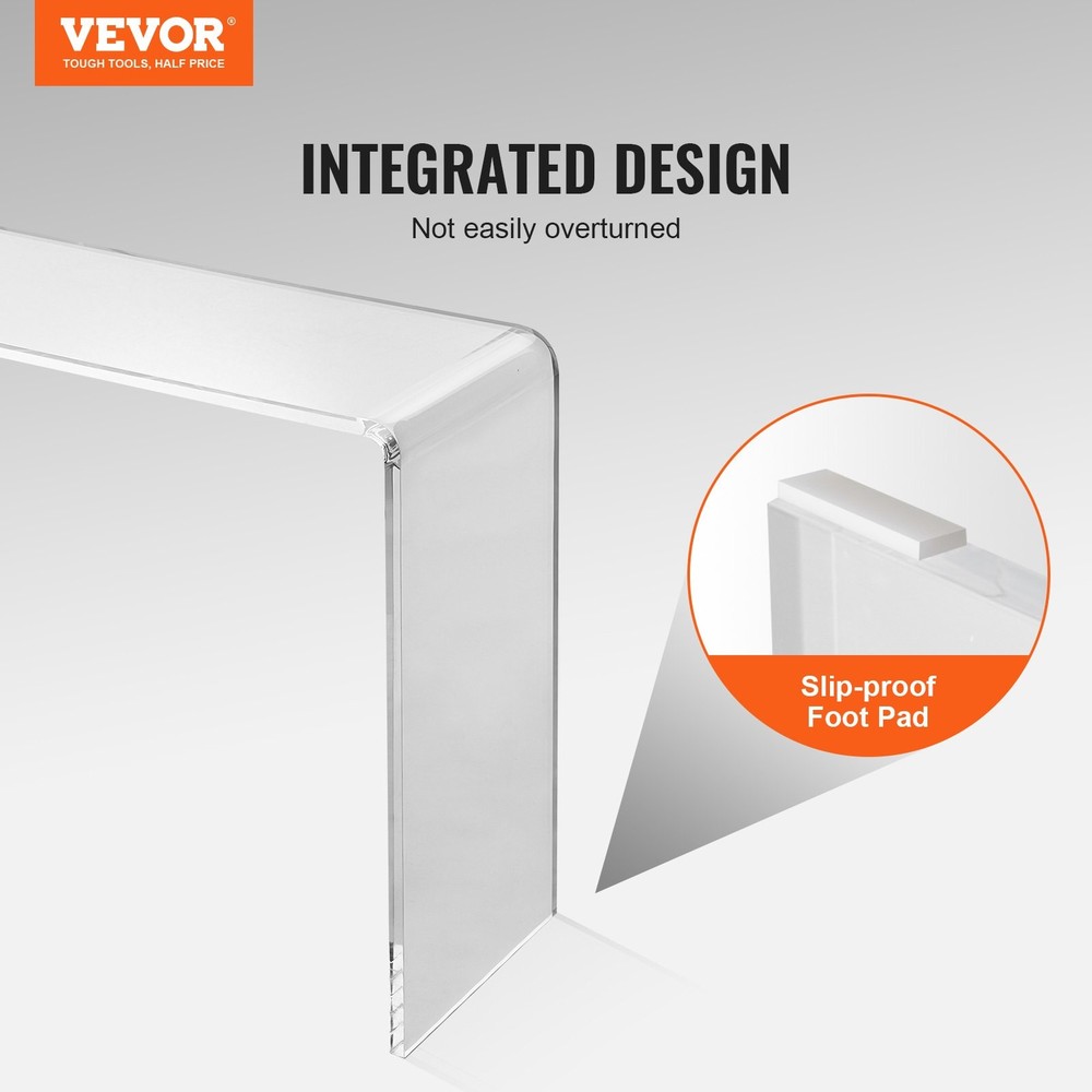 [New]]Acrylic Console Table, Clear Acrylic End Table, Transparent Acrylic Side T