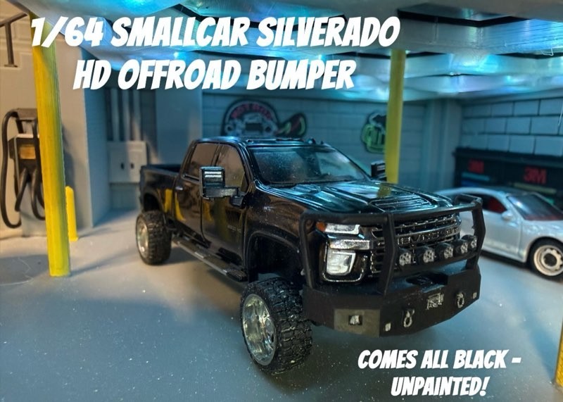 1/64 SMALLCAR SILVERADO FRONT BUMPER OFFROAD STYLE 1