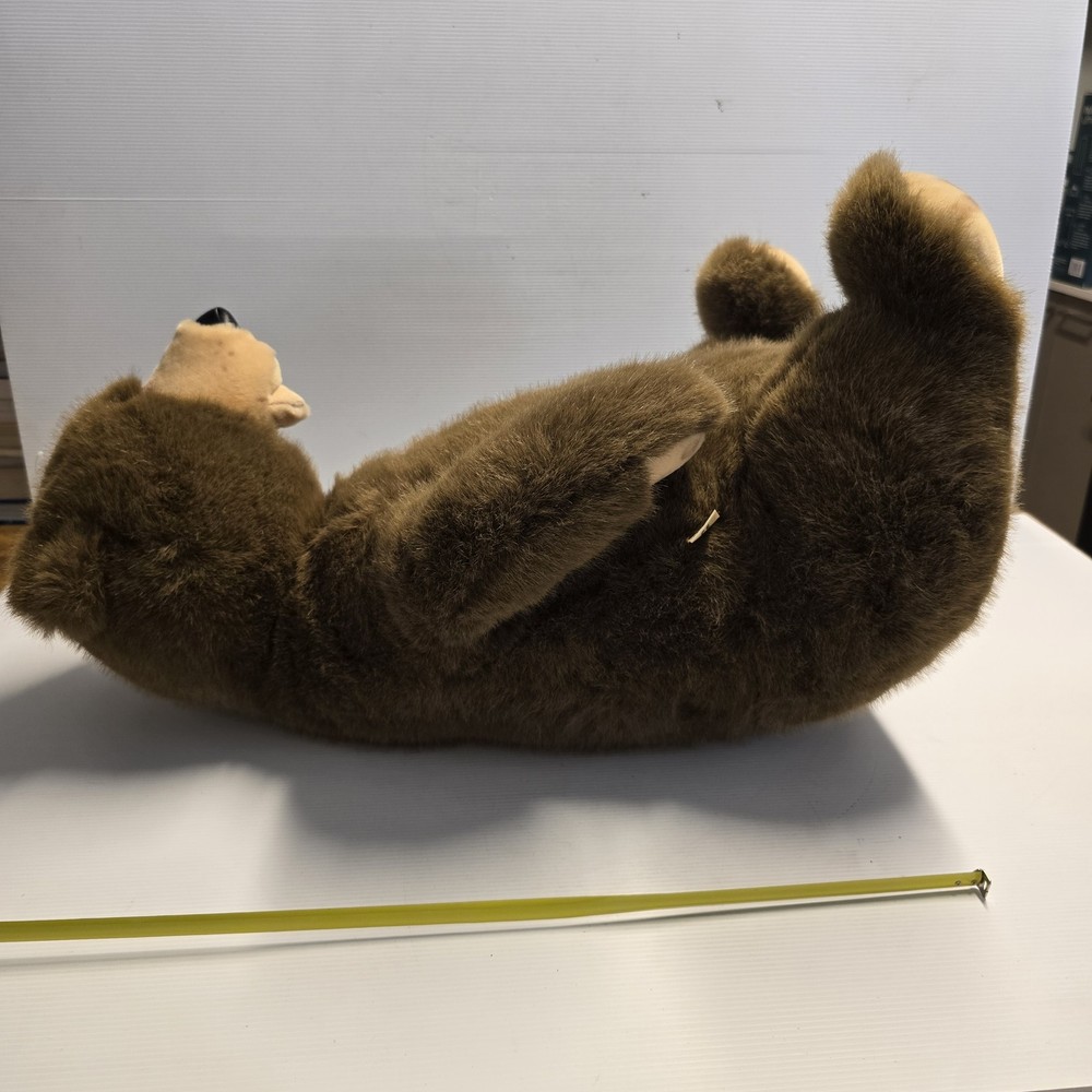 Large Handmade Brown Plush Bear Soft Toy - German Quality