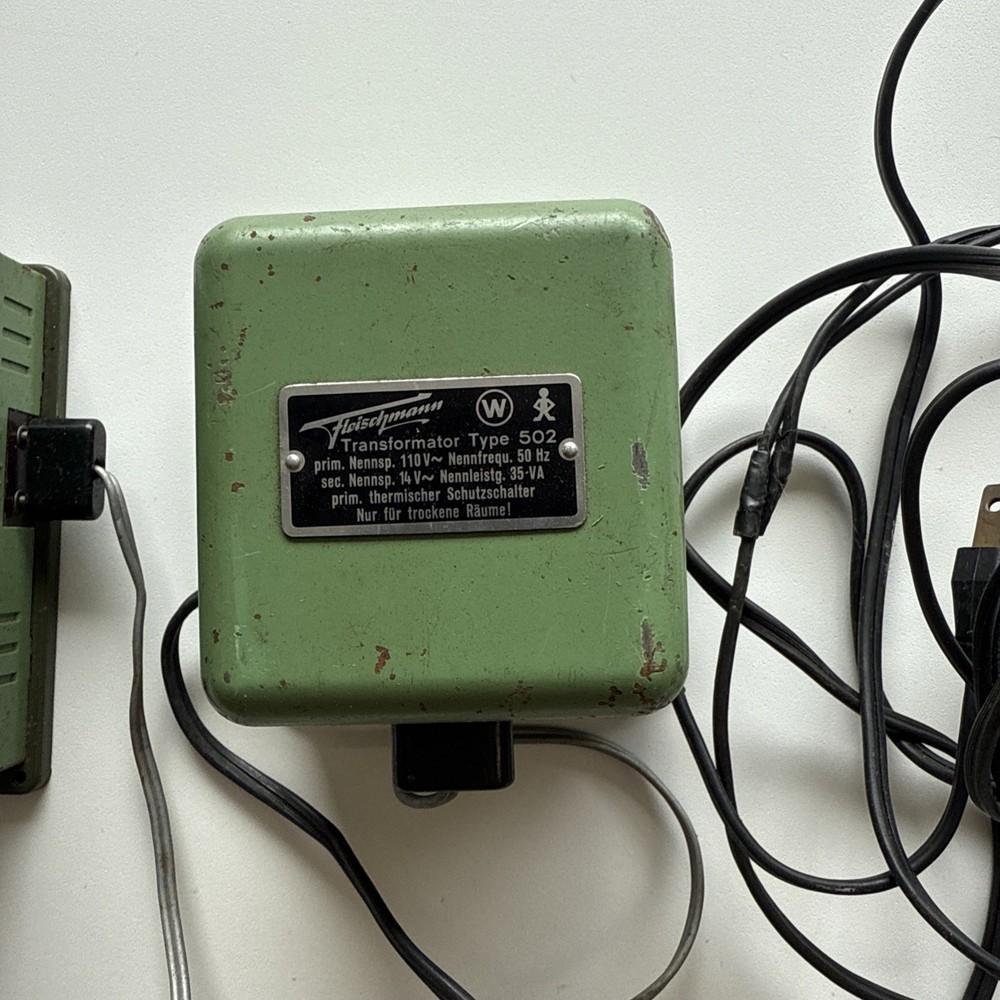 Fleischmann Transformator 110V 502 & Running Unit - Tested & Working