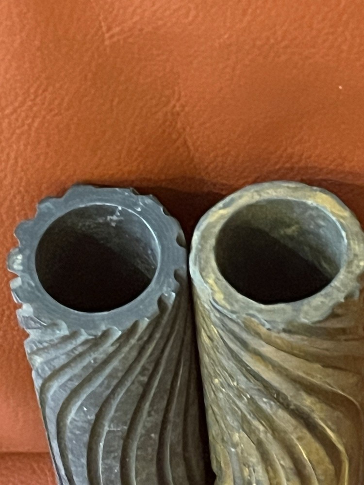 2 Vintage Wood grain Finish Rollers 5 Inches