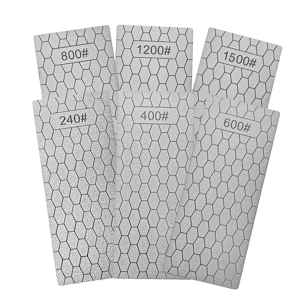 Diamond Sharpening Stone Set, Diamond Lapping Plate Coarse/Medium/Fine Grit S...