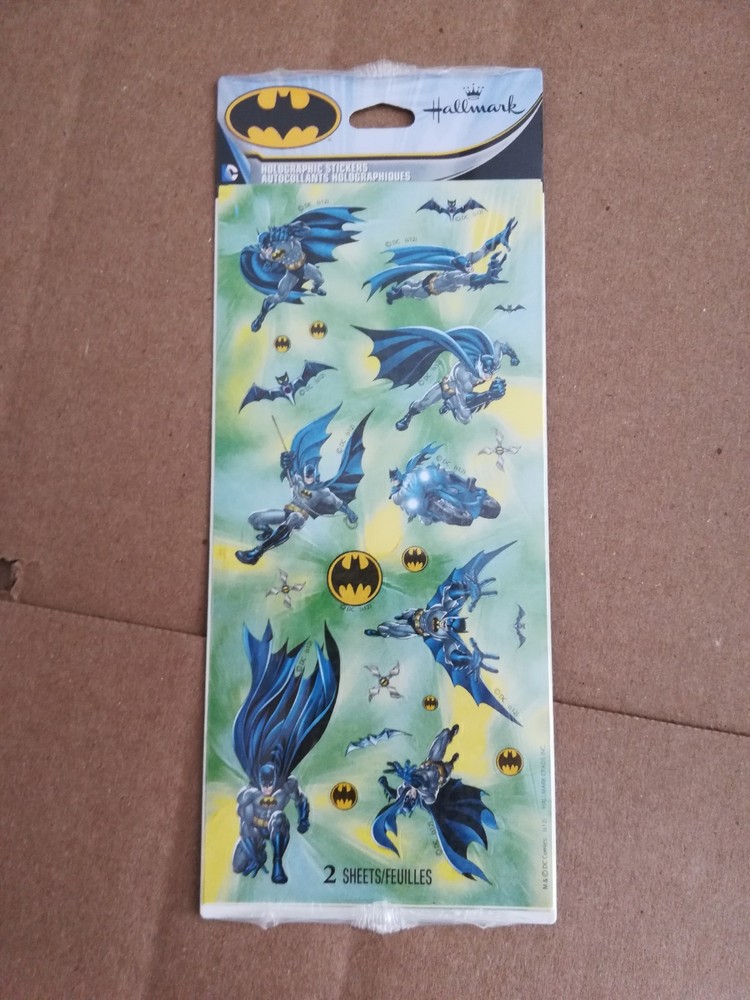 BATMAN Hallmark Stickers Unopened Sealed