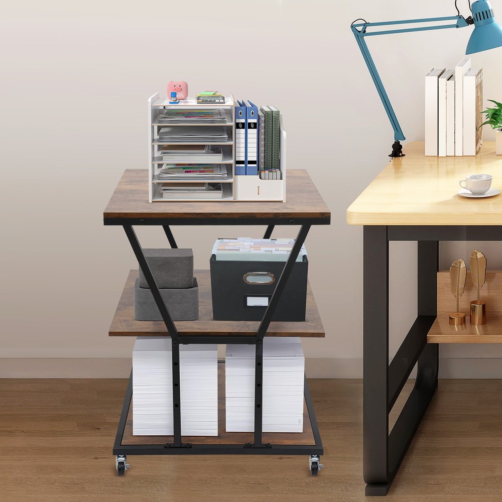 3-Tier Printer Stand for Home/Office, Printer Storage Cart, Printer Stand