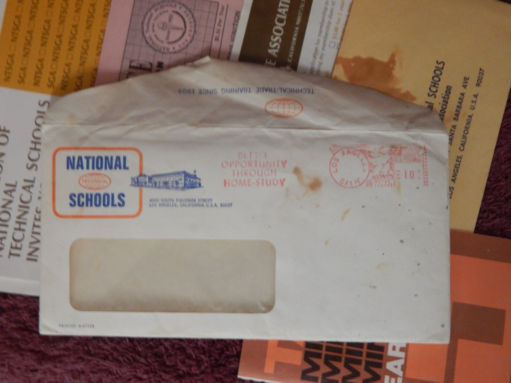 Vintage National Technical Schools Graduate Association Application Packet