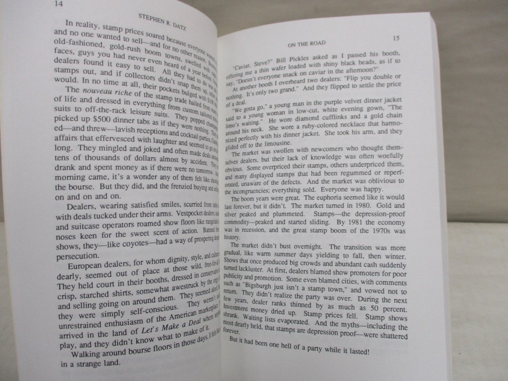 On the Road: The Quest for Stamps by Stephen R. Datz Softcover Book 1991