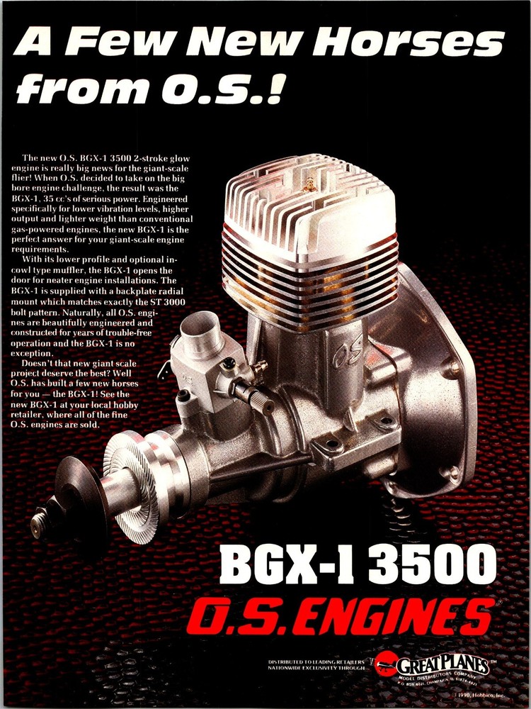 OS Engines BGX-1 3500 Engine RC Ephemera Print Ad Wall Art Decor