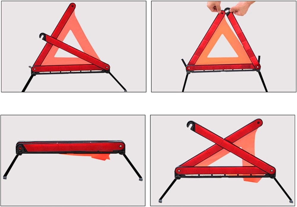 Reflective Warning Triangle for Vehicles, Emergency Warning Triangle Roadside...