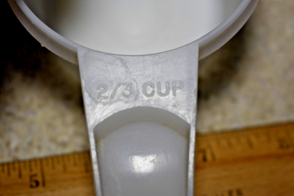 4pc VINTAGE White TUPPERWARE Nesting Measuring CUPS 762 763 765 766