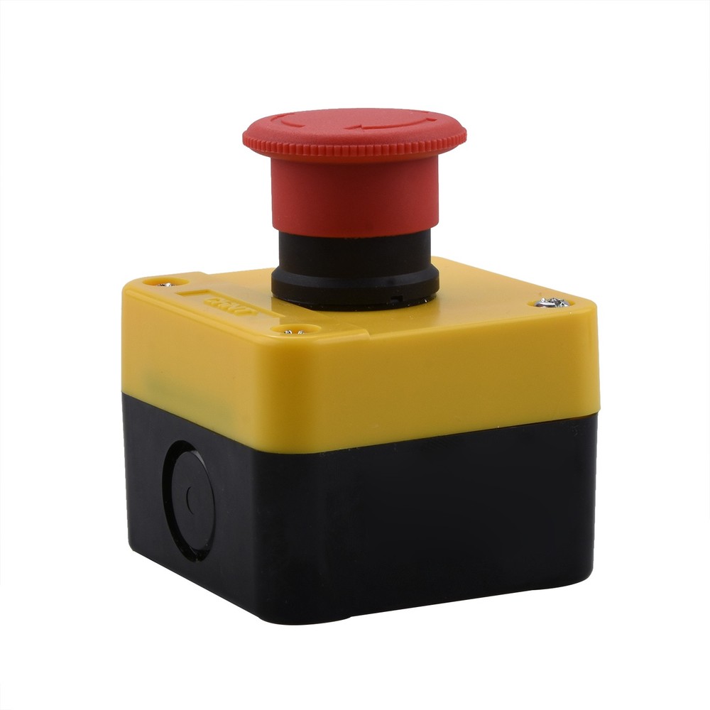 Red Emergency Stop Push Button Switch 660V 10A IP65 Weatherproof Replacement