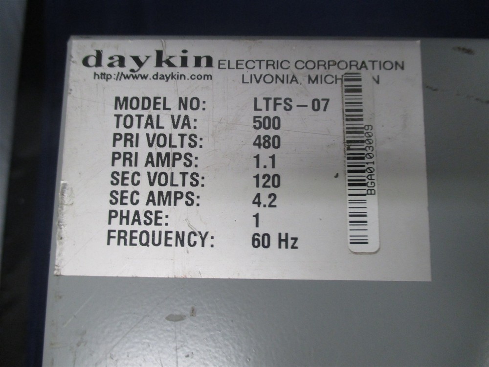 Daykin LTFS-07 Transformer