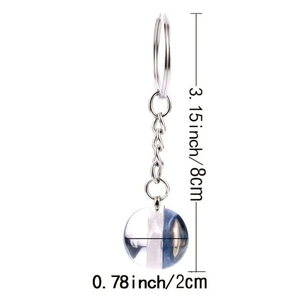 Mars Keychain-Glass, Spinning, Realistic