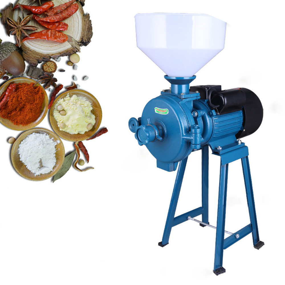 Electric Corn Grinder Machine with Funnel - 110V Powerful Grinding Mill