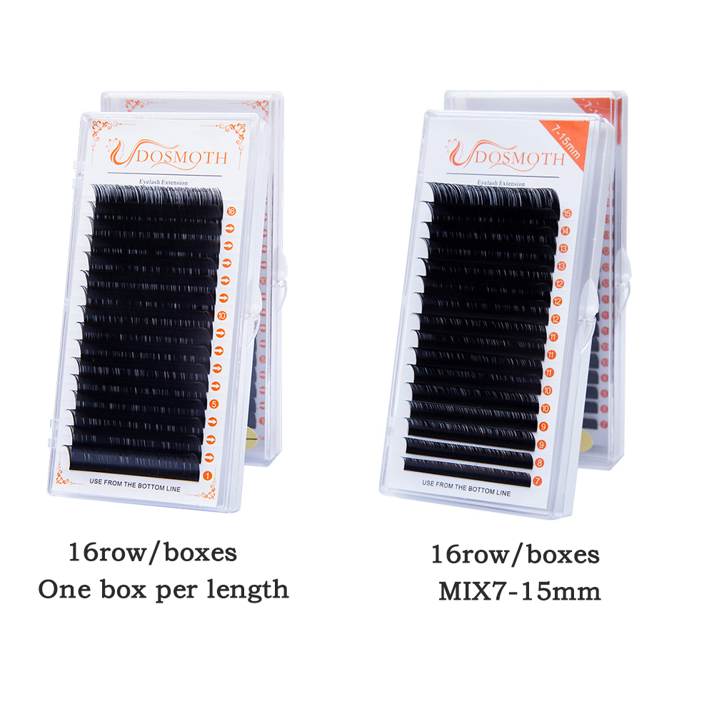 Faux mink eyelashes individual Cilia soft extension false single eyelash C D