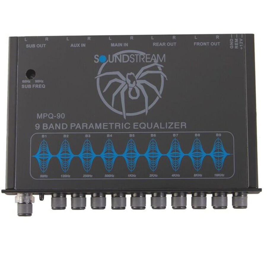 SOUNDSTREAM MPQ-90 PARAMETRIC EQUALIZER 9-BAND 8 VOLTS MAX OUTPUT FOR AMPLIFIER