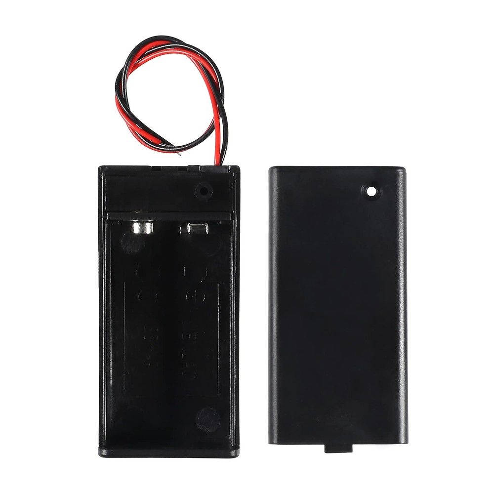 DIANN 4pcs 9V Battery Holder with ON/Off Switch Case Wire