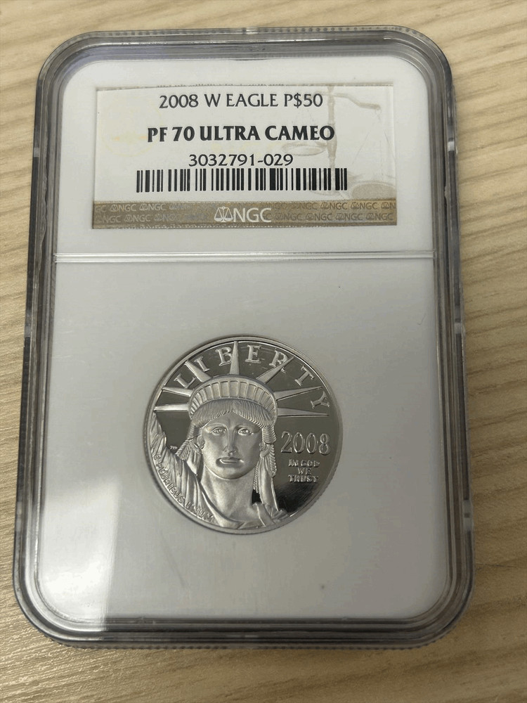 2008 $50 Proof Platinum Eagle NGC PF 70