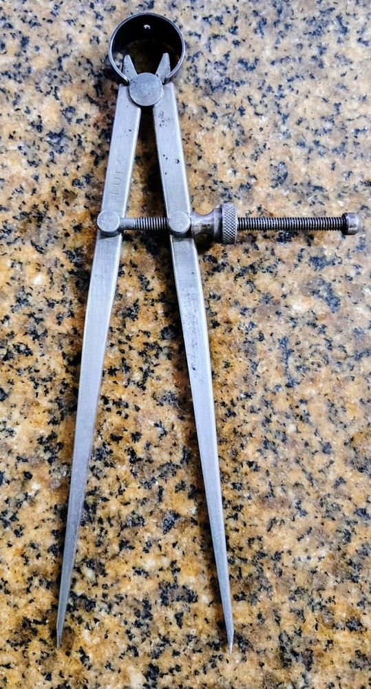 🗽 VINTAGE LUTZ 8" DIVIDER MACHINIST/TOOLMAKER