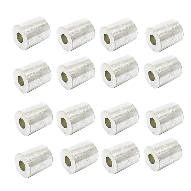 100ea Aluminum Stops for Wire Rope 1/4"