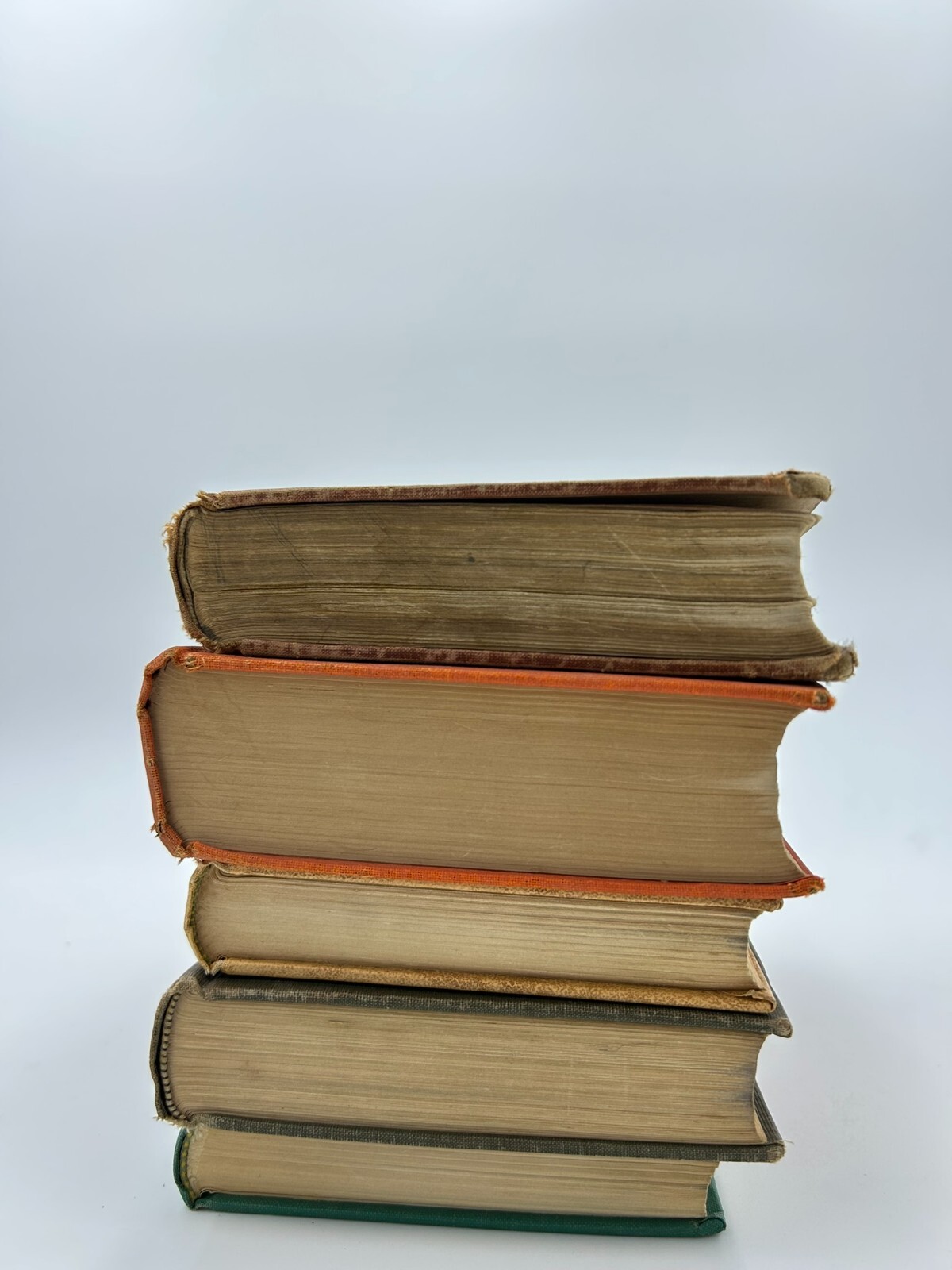 Vintage Book Lot of 5 Old Antiquarian Rare Decoration Hardcover Books