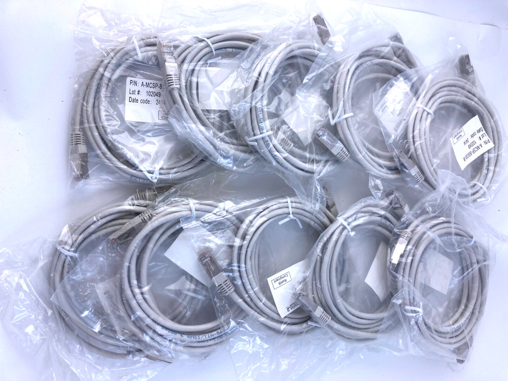 (10) Assmann Electronics A-MCSP-80030-R Ethernet Patch Cable - Cat5e - 3.0m