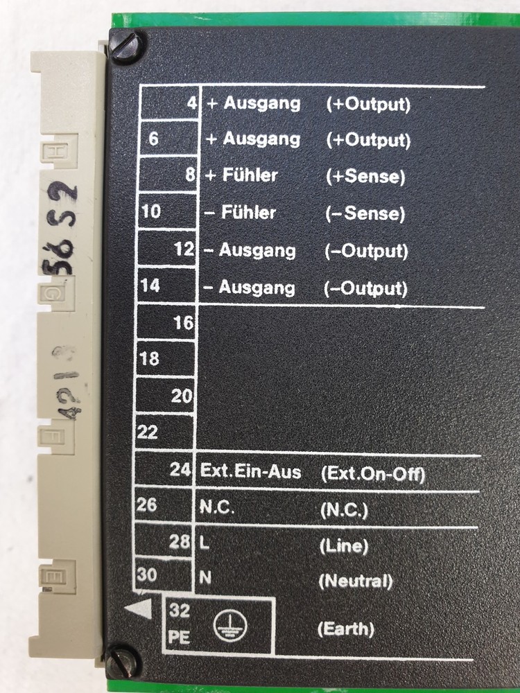 Schroff SPF 124 Power Supply Module - Unused