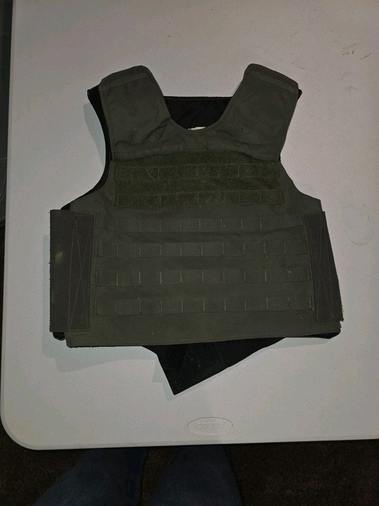 Second Chance Armor Carrier Tactical Vest Adjustable MOLLE Green