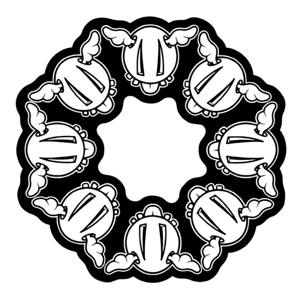 D*Face D*Dog Ring Sticker