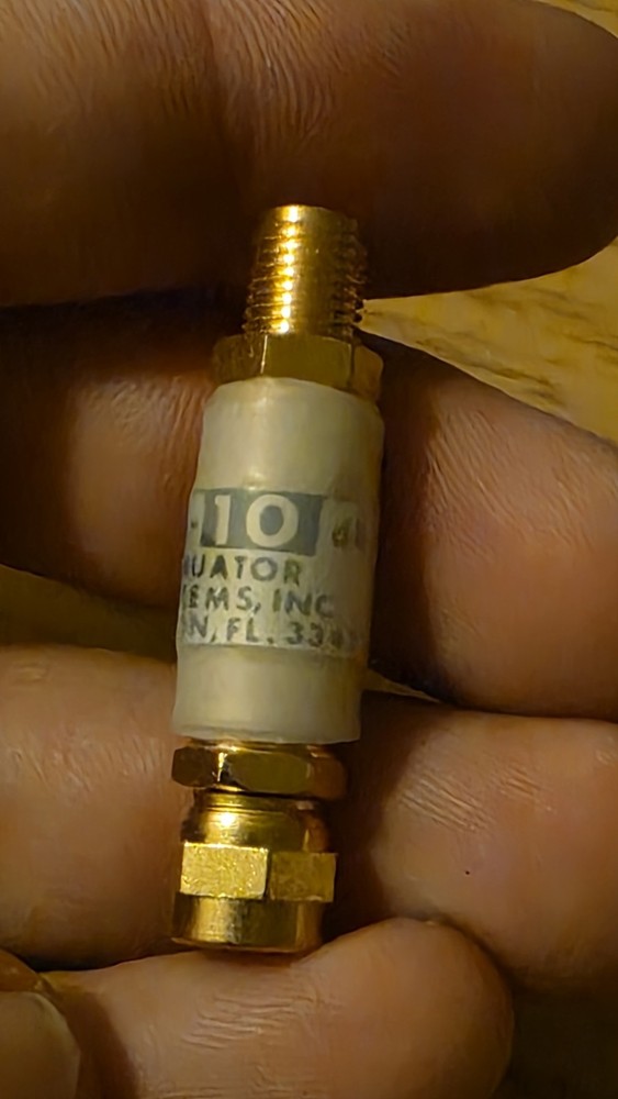 Elcom Systems Inc. Attenuator Model AT-53-10 dB (10 dB attenuator)