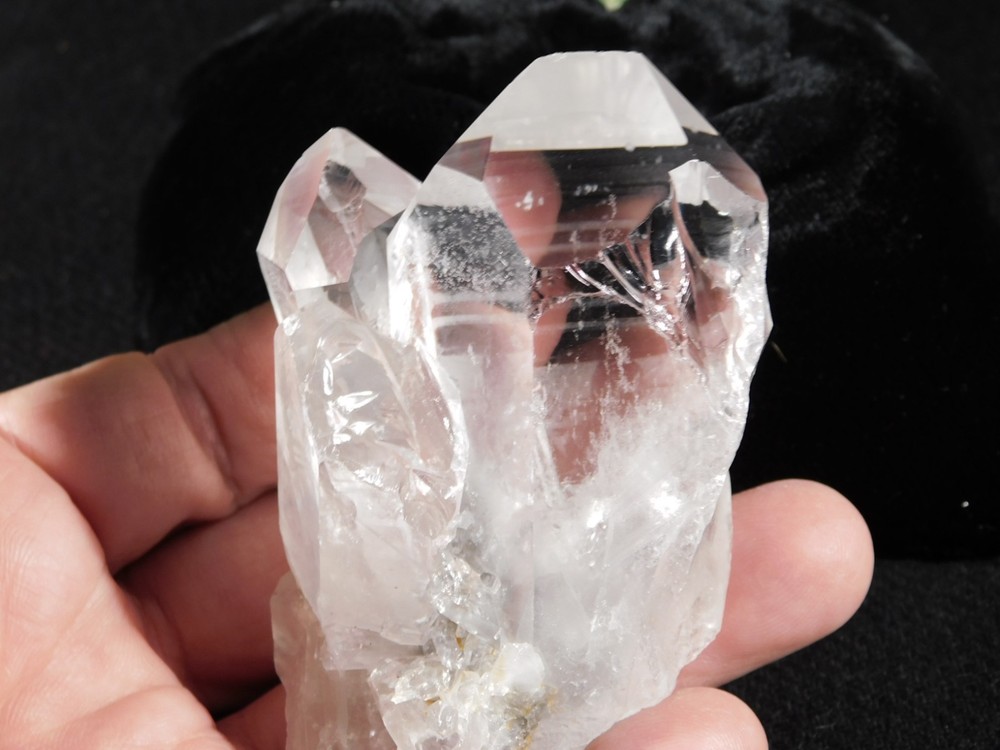 SUPER Translucent! QUARTZ Crystal Cluster From Brazil 184gr