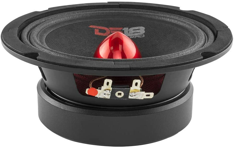 DS18 PRO-GM6.4B 6.5" Car Speaker with Bullet 480W Max 4 Ohms - 2 Pack