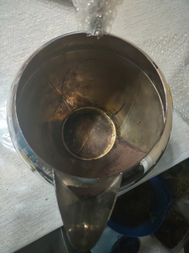 Sheridan Silver On Copper Water Pitcher 8"