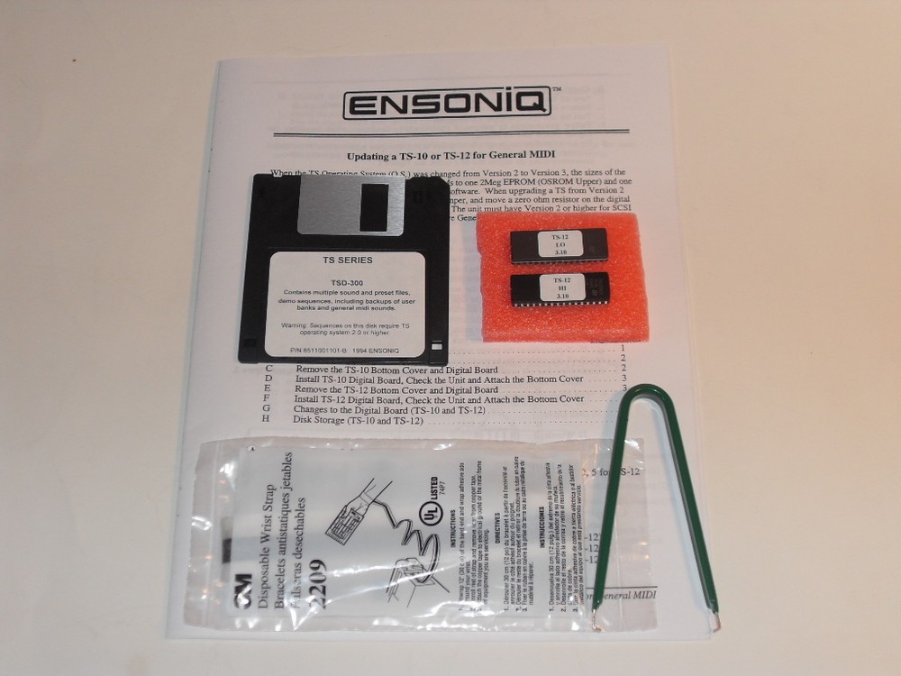 Ensoniq TS-12 OS 3.10 eproms and installation kit- Operating System version 3.10