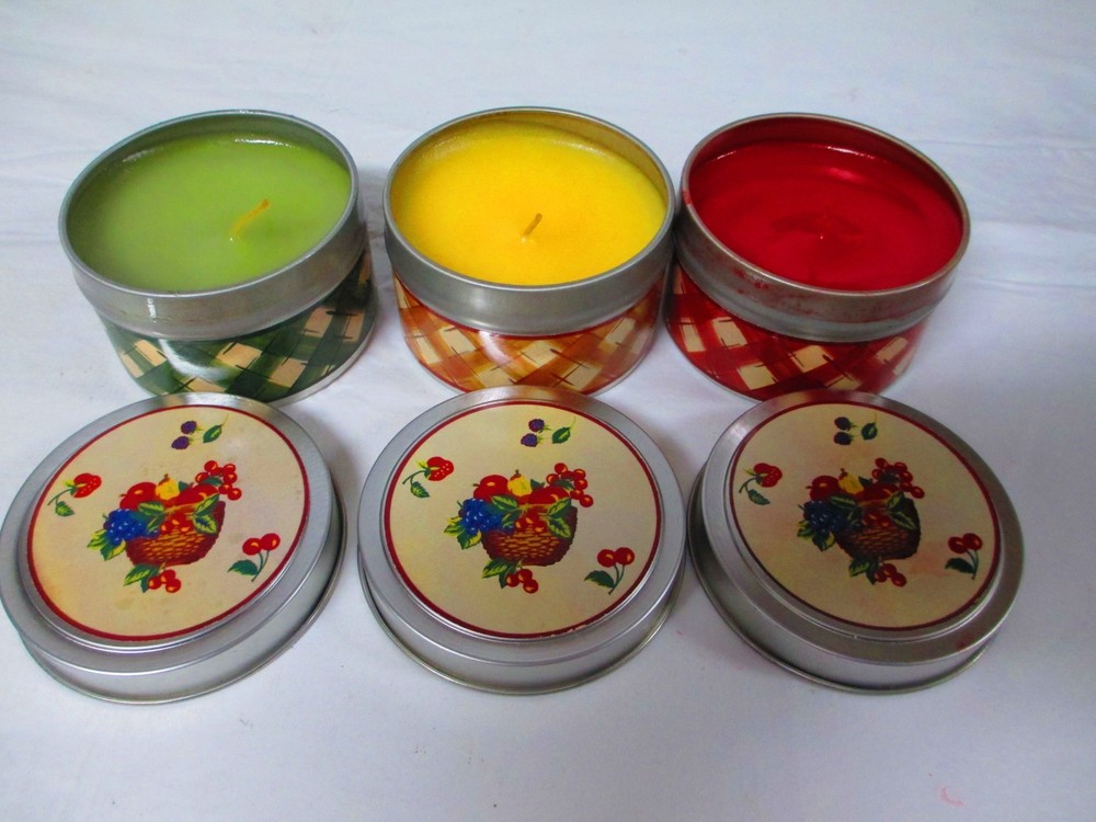 Longaberger Three Piece Kitchen Candle Set - 7126 W/BOX
