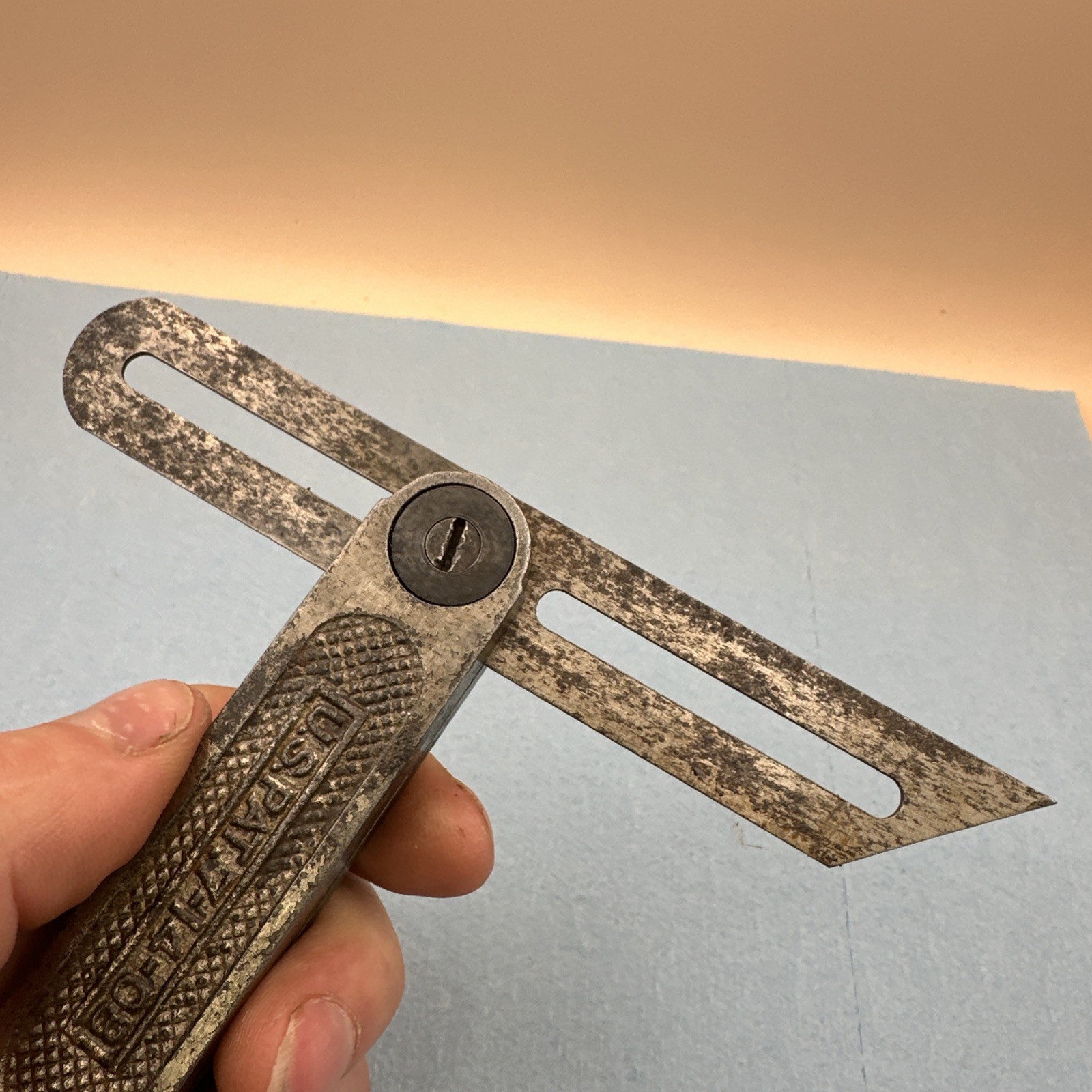 Vintage Stanley Sliding T Bevel Gauge Patent 7-14-08 *parts Or Repair