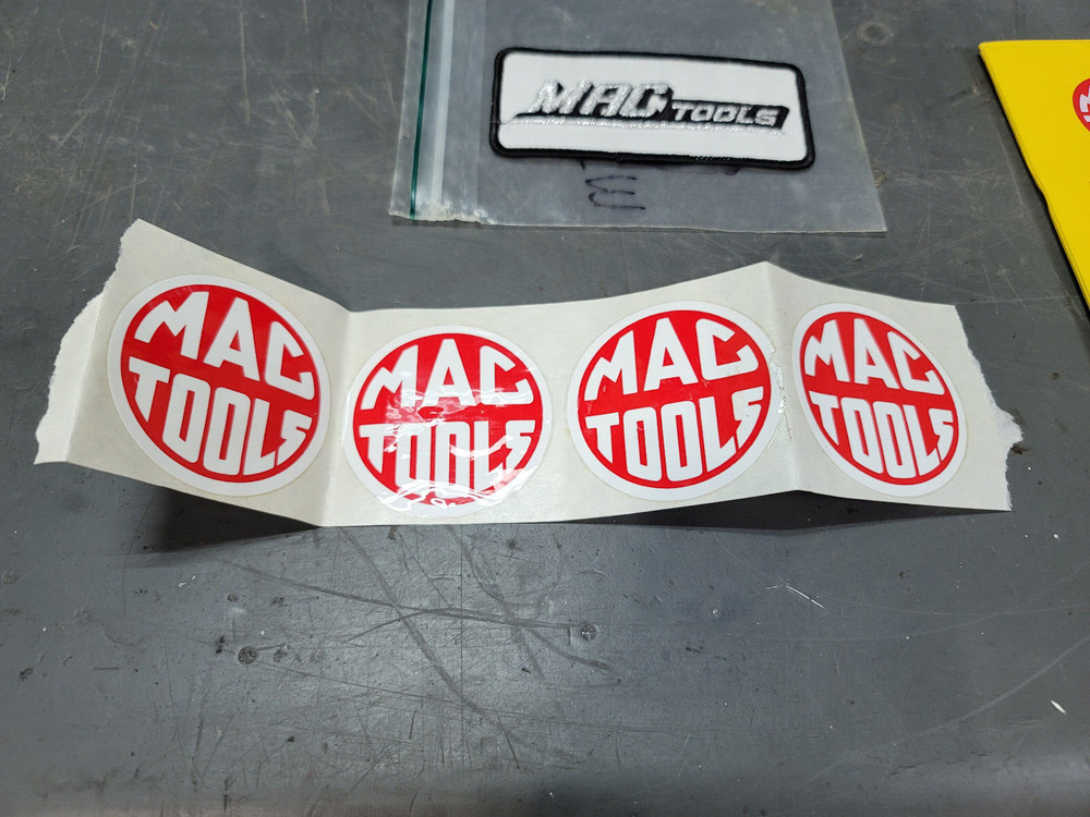 Vintage Mac Tools Preferred Customer Memorabilia Patch Stickers Credit Booklet