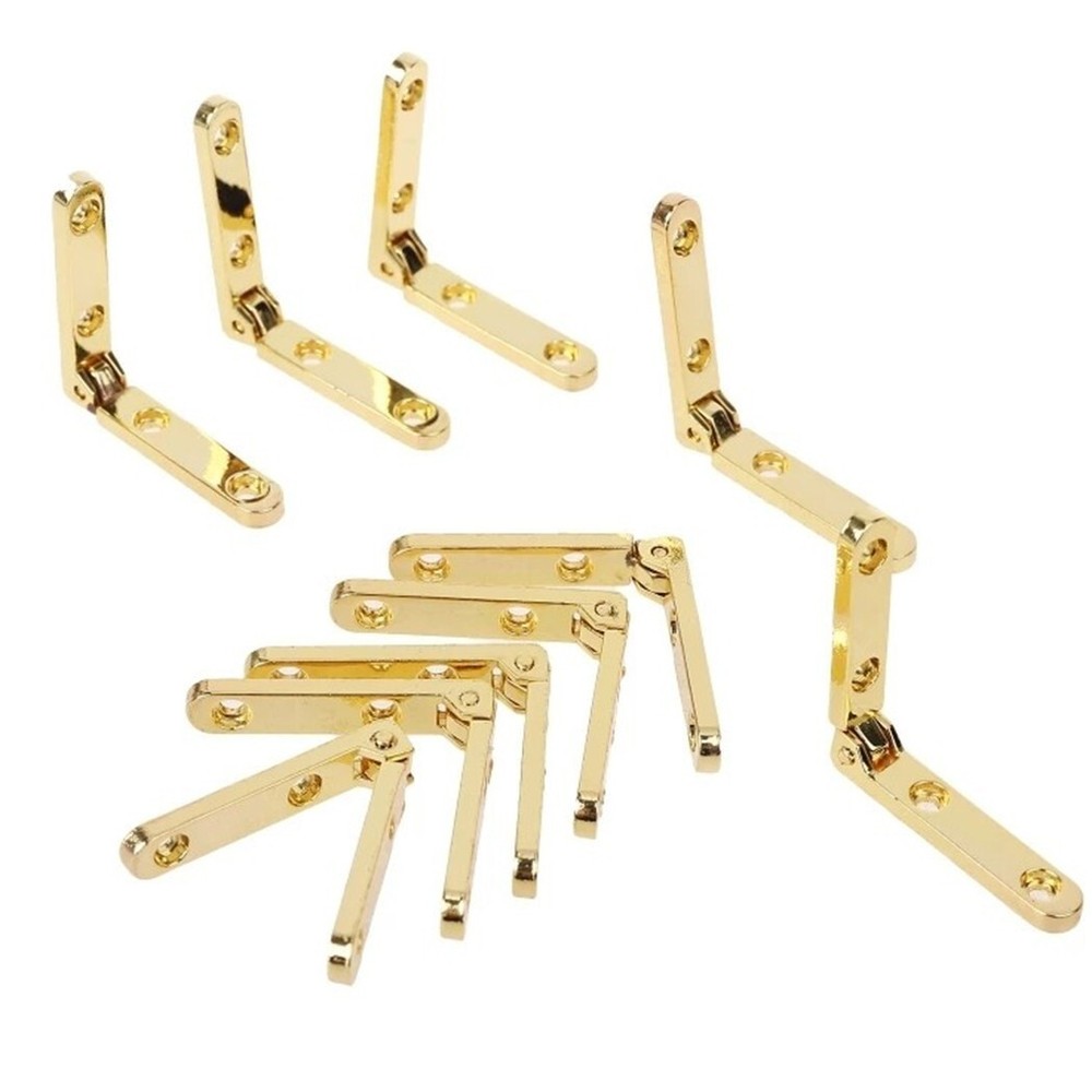 10pc Side Rail Hinge / Strap Hinge Zinc Alloy Small Strap Hinge 90 Degree