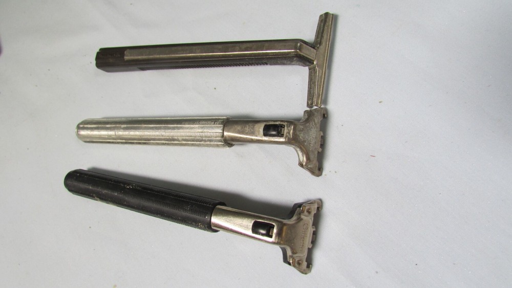 Vintage 3 Gillette Handles