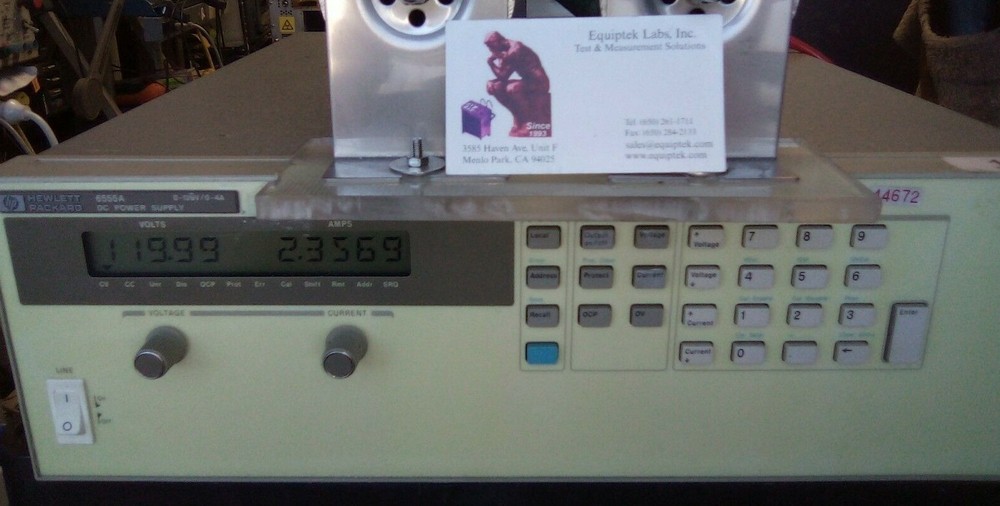 HP 6655A 0 to 120 Volt Programmable Lab Power Supply with constant current mode